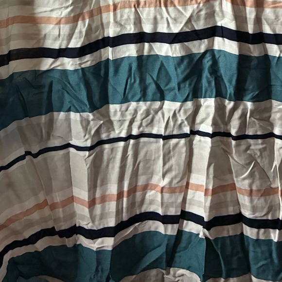 LOFT Striped Long Sleeve V- Neck Sailor Collar Top M - Picture 8 of 11